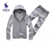 survetement 2015 polo gris homme shox zipper col-v